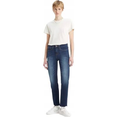 Levi's LEVIS JEANSY DAMSKIE RURKI WYSOKI STAN CIEMNY NIEBIESKI 32/32 6BA Levi's LEVIS JEANSY DAMSKIE RURKI WYSOKI STAN CIEMNY NIEBIESKI 32/32 6BA