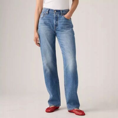 Inny producent LEVIS JEANSY MOM JEANS WYSOKI STAN DŁUGIE NIEBIESKIE 26/32 XTA Inny producent LEVIS JEANSY MOM JEANS WYSOKI STAN DŁUGIE NIEBIESKIE 26/32 XTA