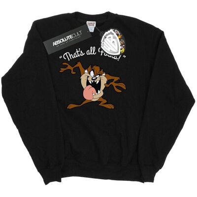 Looney Tunes Bluza Damska / Damska That's All Folks Taz (L / Czarny) Looney Tunes Bluza Damska / Damska That's All Folks Taz (L / Czarny)
