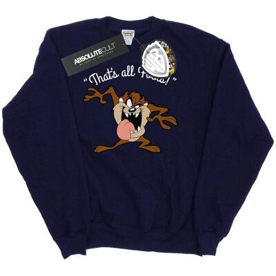 Looney Tunes Bluza Damska / Damska That's All Folks Taz (L / Granatowy) Looney Tunes Bluza Damska / Damska That's All Folks Taz (L / Granatowy)