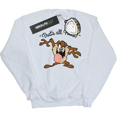 Looney Tunes Bluza Damska / Damska That's All Folks Taz (XXL (193cm) / Ciepły Biały) Looney Tunes Bluza Damska / Damska That's All Folks Taz (XXL (193cm) / Ciepły Biały)