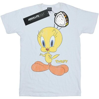 Looney Tunes Damska Bawełniana Koszulka Boyfriend Tweety Pie Z Przetarciami (S (52-55 Cm) / Ciepły Biały) Looney Tunes Damska Bawełniana Koszulka Boyfriend Tweety Pie Z Przetarciami (S (52-55 Cm) / Ciepły Biały)