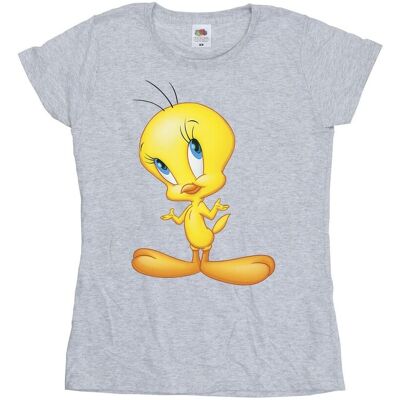 Looney Tunes Damska Bawełniana Koszulka Tweety Standing (M / Jasnoszary) Looney Tunes Damska Bawełniana Koszulka Tweety Standing (M / Jasnoszary)