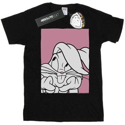 Looney Tunes Damska / Damska Koszulka Bugs Bunny Adore Cotton Boyfriend T-Shirt (M / Czarny) Looney Tunes Damska / Damska Koszulka Bugs Bunny Adore Cotton Boyfriend T-Shirt (M / Czarny)