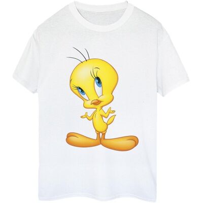 Looney Tunes Koszulka Damska / Damska Tweety Standing Cotton Boyfriend T-Shirt (S (52-55 Cm) / Ciepły Biały) Looney Tunes Koszulka Damska / Damska Tweety Standing Cotton Boyfriend T-Shirt (S (52-55 Cm) / Ciepły Biały)