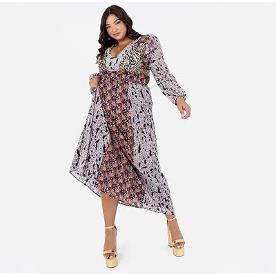 Inny producent LOVEDROBE PLUS SIZE DŁUGA SUKIENKA WIELOKOLOROWY NA WESLE 48 7CA Inny producent LOVEDROBE PLUS SIZE DŁUGA SUKIENKA WIELOKOLOROWY NA WESLE 48 7CA