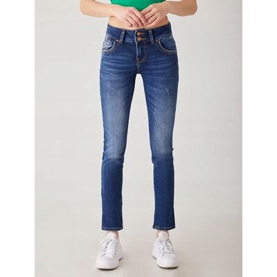 Inny producent LTB RURKI JEANSY DAMSKIE Z PRZETARCIAMI WYCIERANE GRANATOWE 27/32 6FA Inny producent LTB RURKI JEANSY DAMSKIE Z PRZETARCIAMI WYCIERANE GRANATOWE 27/32 6FA