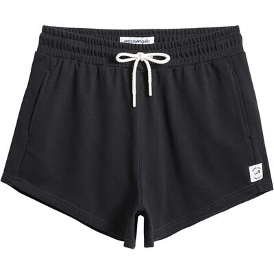 Inny producent MaaMgic Damskie Krótkie Spodenki Dresowe Czarne XL Inny producent MaaMgic Damskie Krótkie Spodenki Dresowe Czarne XL
