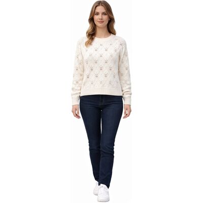 Inny producent MARCIANO BY GUESS BIAŁY AŻUROWY SWETER Z WEŁNĄ I KASZMIREM M I3A Inny producent MARCIANO BY GUESS BIAŁY AŻUROWY SWETER Z WEŁNĄ I KASZMIREM M I3A