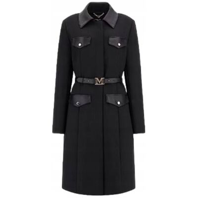 Inny producent MARCIANO GUESS CZARNY PŁASZCZ KLASYCZNY Z PASKIEM 42 2CB Inny producent MARCIANO GUESS CZARNY PŁASZCZ KLASYCZNY Z PASKIEM 42 2CB
