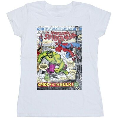 Marvel Bawełniana Koszulka Damska / Damska Spider-Man VS Hulk Cover (S (52-55 Cm) / Ciepły Biały) Marvel Bawełniana Koszulka Damska / Damska Spider-Man VS Hulk Cover (S (52-55 Cm) / Ciepły Biały)