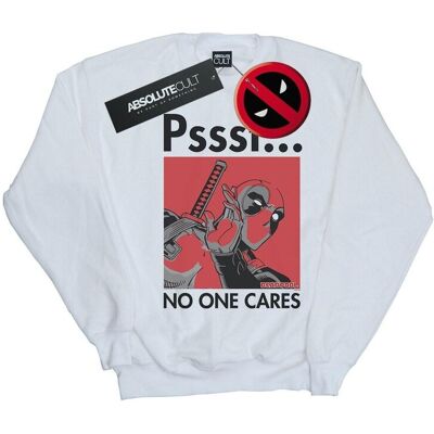 Marvel Bluza Damska / Damska Deadpool No One Cares (S (52-55 Cm) / Ciepły Biały) Marvel Bluza Damska / Damska Deadpool No One Cares (S (52-55 Cm) / Ciepły Biały)