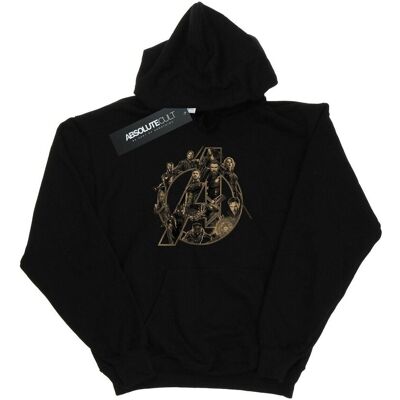 Marvel Bluza Z Kapturem Damska Logo Avengers Infinity War Marvel (XL 8,5-9 / Czarny) Marvel Bluza Z Kapturem Damska Logo Avengers Infinity War Marvel (XL 8,5-9 / Czarny)
