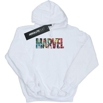 Marvel Comics Damska Bluza Z Kapturem Infill Logo Heather (M / Ciepły Biały) Marvel Comics Damska Bluza Z Kapturem Infill Logo Heather (M / Ciepły Biały)