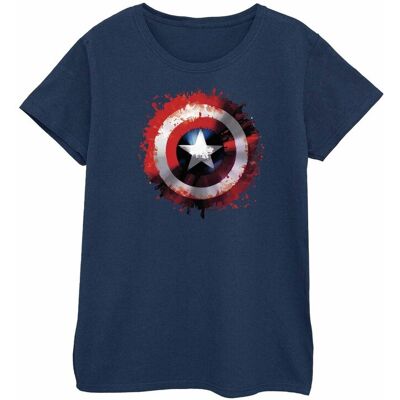 Marvel Damska Bawełniana Koszulka Avengers Captain America Art Shield (S (52-55 Cm) / Granatowy) Marvel Damska Bawełniana Koszulka Avengers Captain America Art Shield (S (52-55 Cm) / Granatowy)