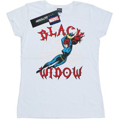 Marvel Damska Bawełniana Koszulka Black Widow Web (XXL (193cm) / Ciepły Biały) Marvel Damska Bawełniana Koszulka Black Widow Web (XXL (193cm) / Ciepły Biały)