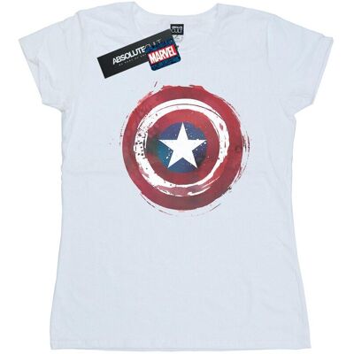 Marvel Damska Bawełniana Koszulka Captain America Splatter Shield (M / Ciepły Biały) Marvel Damska Bawełniana Koszulka Captain America Splatter Shield (M / Ciepły Biały)