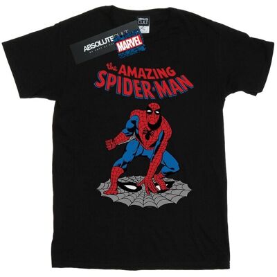 Marvel Damska Bawełniana Koszulka Chłopięca The Amazing Spider-Man (3XL / Czarny) Marvel Damska Bawełniana Koszulka Chłopięca The Amazing Spider-Man (3XL / Czarny)