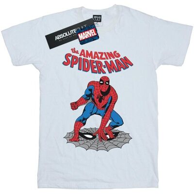 Marvel Damska Bawełniana Koszulka Chłopięca The Amazing Spider-Man (S (52-55 Cm) / Ciepły Biały) Marvel Damska Bawełniana Koszulka Chłopięca The Amazing Spider-Man (S (52-55 Cm) / Ciepły Biały)