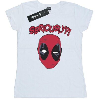 Marvel Damska Bawełniana Koszulka Deadpool Na Poważnie (M / Ciepły Biały) Marvel Damska Bawełniana Koszulka Deadpool Na Poważnie (M / Ciepły Biały)