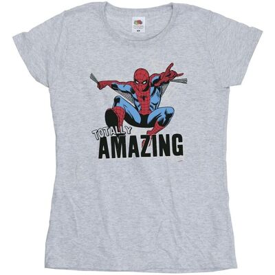 Marvel Damska Bawełniana Koszulka Spider-Man Amazing (L / Jasnoszary) Marvel Damska Bawełniana Koszulka Spider-Man Amazing (L / Jasnoszary)
