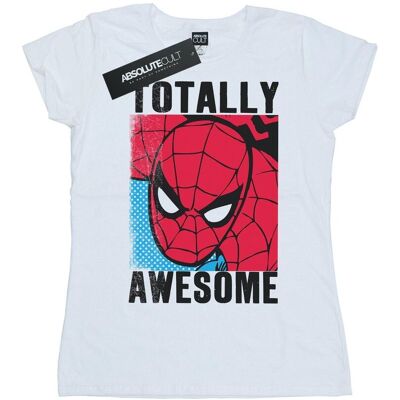 Marvel Damska Bawełniana Koszulka Spider-Man Totally Awesome (XL 8,5-9 / Ciepły Biały) Marvel Damska Bawełniana Koszulka Spider-Man Totally Awesome (XL 8,5-9 / Ciepły Biały)