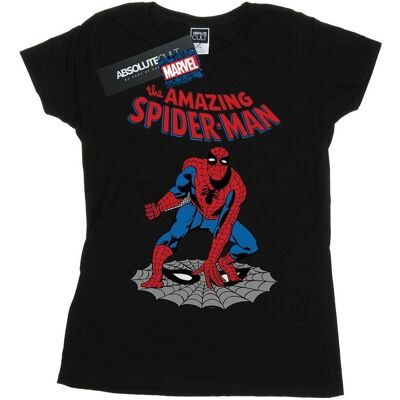 Marvel Damska Bawełniana Koszulka The Amazing Spider-Man (S (52-55 Cm) / Czarny) Marvel Damska Bawełniana Koszulka The Amazing Spider-Man (S (52-55 Cm) / Czarny)