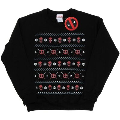 Marvel Damska Bluza Świąteczna Deadpool (XL 8,5-9 / Czarny) Marvel Damska Bluza Świąteczna Deadpool (XL 8,5-9 / Czarny)