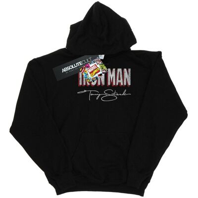 Marvel Damska Bluza Z Kapturem Iron Man AKA Tony Stark (XL 8,5-9 / Czarny) Marvel Damska Bluza Z Kapturem Iron Man AKA Tony Stark (XL 8,5-9 / Czarny)