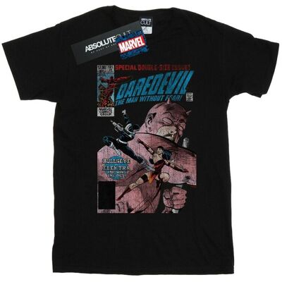 Marvel Damska / Damska Koszulka Daredevil Bullseye Vs Elektra Cover Cotton Boyfriend T-Shirt Z Przetarciami (M / Czarny) Marvel Damska / Damska Koszulka Daredevil Bullseye Vs Elektra Cover Cotton Boyfriend T-Shirt Z Przetarciami (M / Czarny)