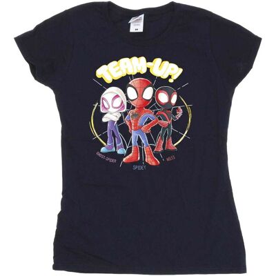 Marvel Damska / Damska Koszulka Z Bawełny Ze Szkicem Spidey I Jego Niesamowici Przyjaciele (S (52-55 Cm) / Granatowy) Marvel Damska / Damska Koszulka Z Bawełny Ze Szkicem Spidey I Jego Niesamowici Przyjaciele (S (52-55 Cm) / Granatowy)