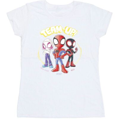Marvel Damska / Damska Koszulka Z Bawełny Ze Szkicem Spidey I Jego Niesamowici Przyjaciele (XL 8,5-9 / Ciepły Biały) Marvel Damska / Damska Koszulka Z Bawełny Ze Szkicem Spidey I Jego Niesamowici Przyjaciele (XL 8,5-9 / Ciepły Biały)