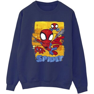 Marvel Damska / Damska Latająca Bluza Spidey I Jego Niesamowici Przyjaciele (M / Granatowy) Marvel Damska / Damska Latająca Bluza Spidey I Jego Niesamowici Przyjaciele (M / Granatowy)