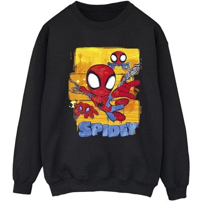 Marvel Damska / Damska Latająca Bluza Spidey I Jego Niesamowici Przyjaciele (XXXXS / Czarny) Marvel Damska / Damska Latająca Bluza Spidey I Jego Niesamowici Przyjaciele (XXXXS / Czarny)