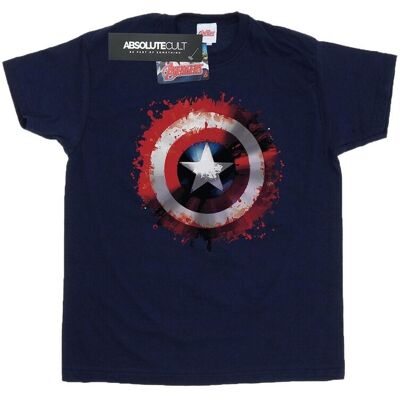 Marvel Koszulka Damska / Damska Avengers Captain America Art Shield Bawełniana Koszulka Chłopięca (3Xl / Granatowy) Marvel Koszulka Damska / Damska Avengers Captain America Art Shield Bawełniana Koszulka Chłopięca (3Xl / Granatowy)