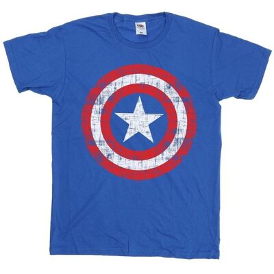 Marvel Koszulka Damska / Damska Avengers Captain America Scratched Shield Cotton Boyfriend T-Shirt (S (52-55 Cm) / Lazurowy) Marvel Koszulka Damska / Damska Avengers Captain America Scratched Shield Cotton Boyfriend T-Shirt (S (52-55 Cm) / Lazurowy)
