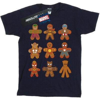 Marvel Koszulka Damska / Damska Avengers Christmas Gingerbread Cotton Boyfriend T-Shirt (S (52-55 Cm) / Granatowy) Marvel Koszulka Damska / Damska Avengers Christmas Gingerbread Cotton Boyfriend T-Shirt (S (52-55 Cm) / Granatowy)