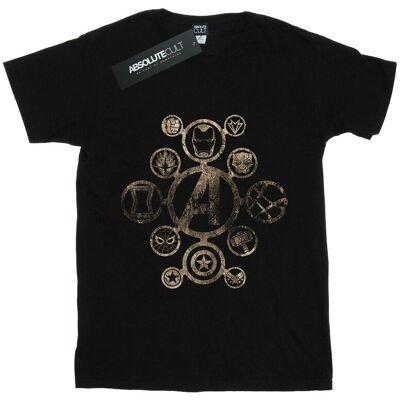 Marvel Koszulka Damska / Damska Avengers Infinity War Icons Cotton Boyfriend T-Shirt (3XL / Czarny) Marvel Koszulka Damska / Damska Avengers Infinity War Icons Cotton Boyfriend T-Shirt (3XL / Czarny)