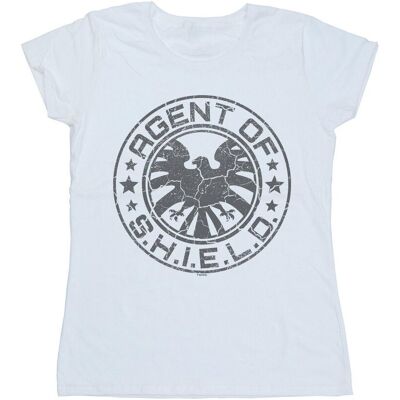 Marvel Koszulka Damska / Damska Avengers Shield Beaten Circle Cotton T-Shirt (M / Ciepły Biały) Marvel Koszulka Damska / Damska Avengers Shield Beaten Circle Cotton T-Shirt (M / Ciepły Biały)