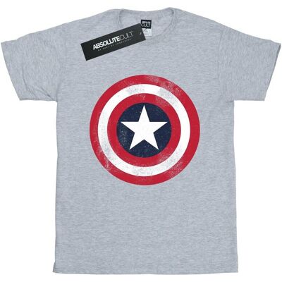 Marvel Koszulka Damska / Damska Captain America Distressed Shield Cotton Boyfriend T-Shirt (S (52-55 Cm) / Jasnoszary) Marvel Koszulka Damska / Damska Captain America Distressed Shield Cotton Boyfriend T-Shirt (S (52-55 Cm) / Jasnoszary)