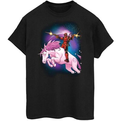 Marvel Koszulka Damska / Damska Deadpool Space Unicorn Boyfriend Fit Cotton Boyfriend T-Shirt (L / Czarny) Marvel Koszulka Damska / Damska Deadpool Space Unicorn Boyfriend Fit Cotton Boyfriend T-Shirt (L / Czarny)