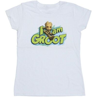 Marvel Koszulka Damska / Damska Guardians Of The Galaxy I Am Groot Jumping Cotton T-Shirt (L / Ciepły Biały) Marvel Koszulka Damska / Damska Guardians Of The Galaxy I Am Groot Jumping Cotton T-Shirt (L / Ciepły Biały)