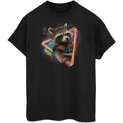 Marvel Koszulka Damska / Damska Guardians Of The Galaxy Neon Rocket Cotton Boyfriend T-Shirt (M / Czarny) Marvel Koszulka Damska / Damska Guardians Of The Galaxy Neon Rocket Cotton Boyfriend T-Shirt (M / Czarny)