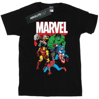 Marvel Koszulka Damska / Damska Hero Group Cotton Boyfriend T-Shirt (M / Czarny) Marvel Koszulka Damska / Damska Hero Group Cotton Boyfriend T-Shirt (M / Czarny)
