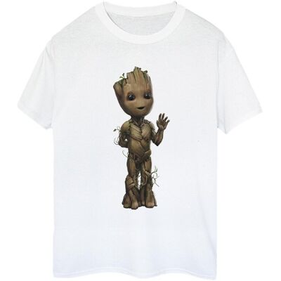 Marvel Koszulka Damska / Damska I Am Groot Wave Pose Cotton Boyfriend T-Shirt (S (52-55 Cm) / Ciepły Biały) Marvel Koszulka Damska / Damska I Am Groot Wave Pose Cotton Boyfriend T-Shirt (S (52-55 Cm) / Ciepły Biały)