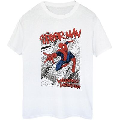 Marvel Koszulka Damska / Damska Spider-Man Sketch City Cotton Boyfriend T-Shirt (S (52-55 Cm) / Ciepły Biały) Marvel Koszulka Damska / Damska Spider-Man Sketch City Cotton Boyfriend T-Shirt (S (52-55 Cm) / Ciepły Biały)