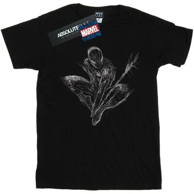 Marvel Koszulka Damska / Damska Spider-Man Web Crouch Cotton Boyfriend T-Shirt (XXXXXS / Czarny) Marvel Koszulka Damska / Damska Spider-Man Web Crouch Cotton Boyfriend T-Shirt (XXXXXS / Czarny)