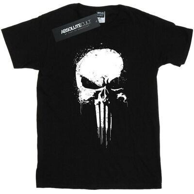 Marvel Koszulka Damska / Damska The Punisher Spray Skull Cotton Boyfriend T-Shirt (S (52-55 Cm) / Czarny) Marvel Koszulka Damska / Damska The Punisher Spray Skull Cotton Boyfriend T-Shirt (S (52-55 Cm) / Czarny)