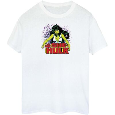 Marvel Koszulka Damska / Damska The Savage She-Hulk Cotton Boyfriend T-Shirt (S (52-55 Cm) / Ciepły Biały) Marvel Koszulka Damska / Damska The Savage She-Hulk Cotton Boyfriend T-Shirt (S (52-55 Cm) / Ciepły Biały)