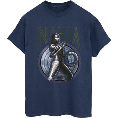 Marvel Koszulka Damska / Damska Wakanda Forever Nakia Shield Cotton Boyfriend T-Shirt (S (52-55 Cm) / Granatowy) Marvel Koszulka Damska / Damska Wakanda Forever Nakia Shield Cotton Boyfriend T-Shirt (S (52-55 Cm) / Granatowy)